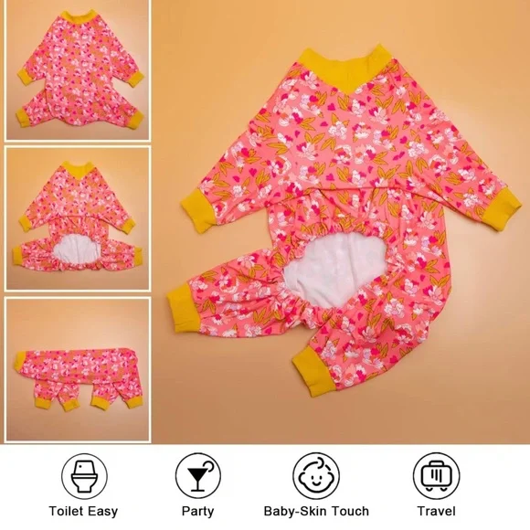LovinPet Dog Onesies for Medium Dogs, Post Operative Protection Dog Pajamas, XXL - Picture 4 of 6